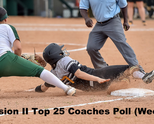 College Softball Divison 2 Top 25 coaches Poll